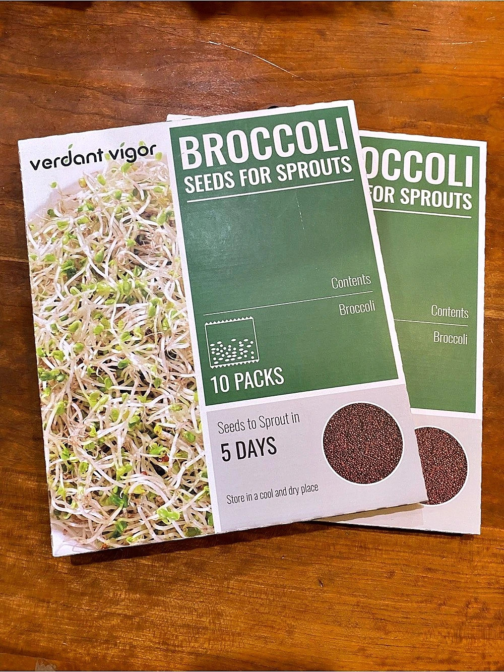 Verdant Vigor Broccoli Seeds for Sprouts 10 Packs
